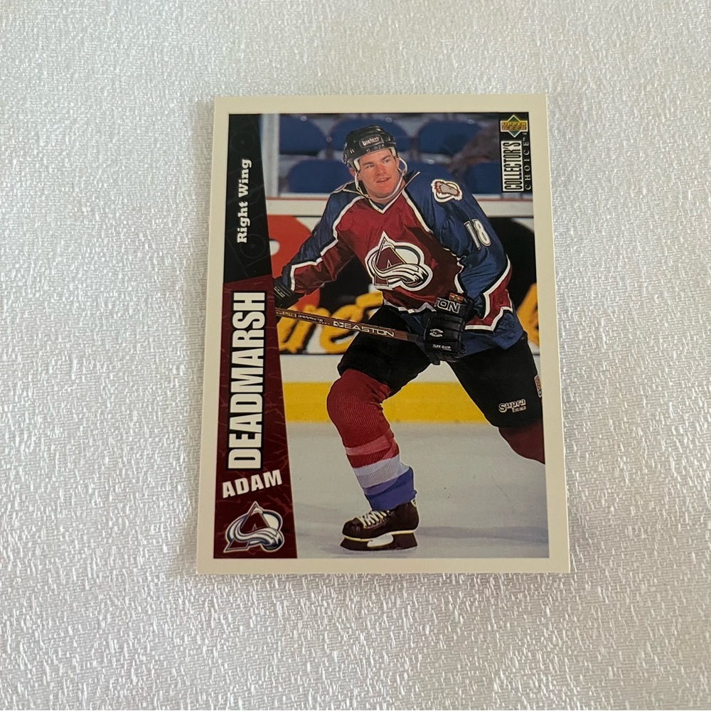 58 Adam Deadmarsh hockey card